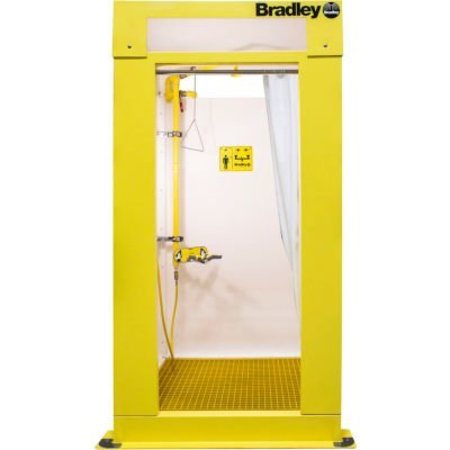 BRADLEY BradleyÂ Indoor Enclosed Safety Shower W/ Tepid Water Inlet S19372FW